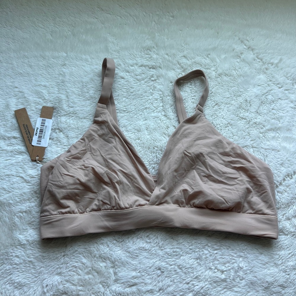 SKIMS Fits Everybody Triangle Bralette Mica Tan BR-TRI-9200 Women's Size 2X NEW